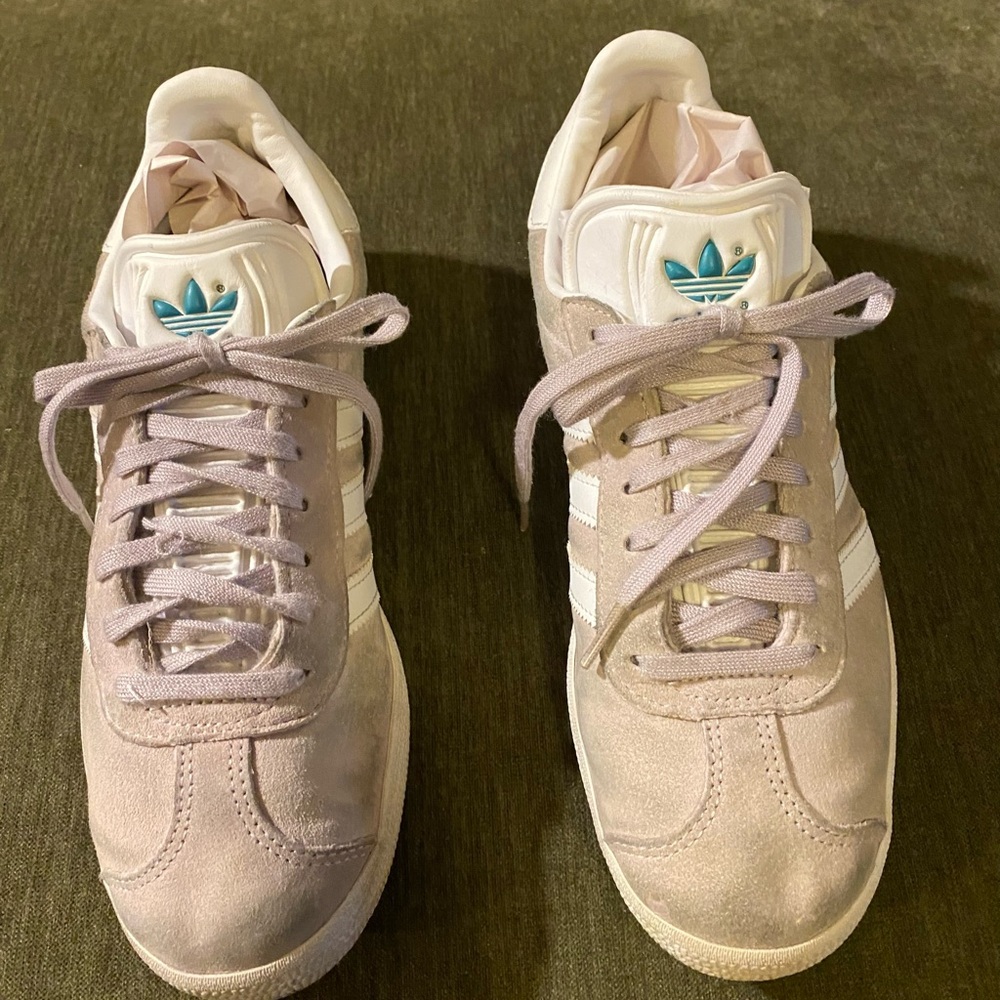 Adidas Women's White and Grey Sneakers